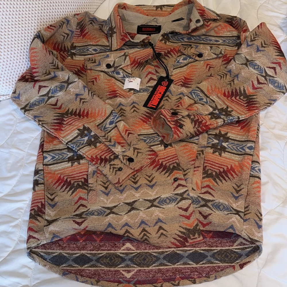 Rock & Roll Cowgirl Multicolor Patterned Jacket - Picture 4 of 4